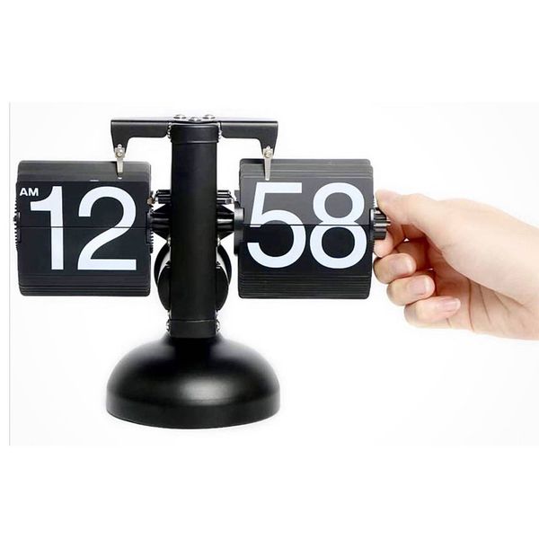 ساعت رومیزی مدل ورقه ای Flip Clock مشکی