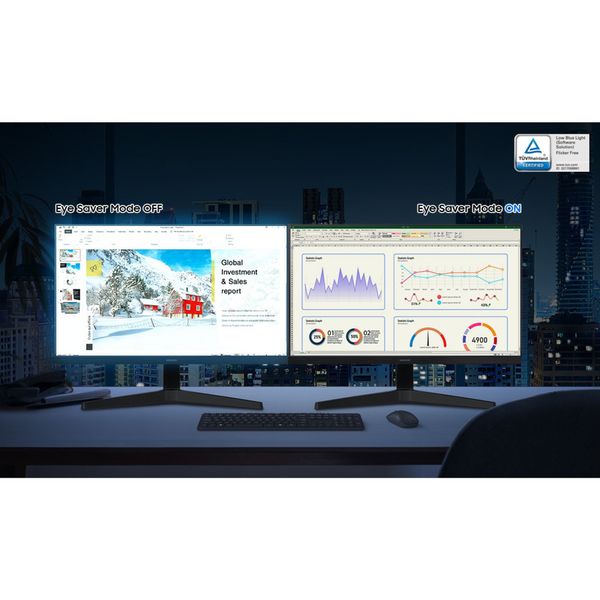 مانیتور سامسونگ مدل Essential LS22C310EAMXUE سایز 22 اینچ، رزولوشن Full HD، پنل IPS، نرخ بروزرسانی تصویر 75 هرتز، نسبت تصویر 16: