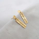 گوشواره طلا 18 عیار زنانه سهی مدل ای در دلم نشسته SE20