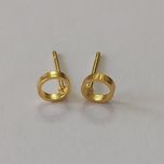 گوشواره زنانه مدل میخی طرح دایره کد shape111*549