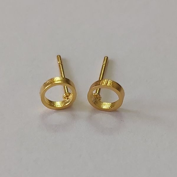 گوشواره زنانه مدل میخی طرح دایره کد shape111*549