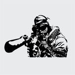 استیکر دیواری استیک مدل Call of Duty Sniper کد C02