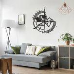 استیکر چوبی طرح جهات جغرافیایی