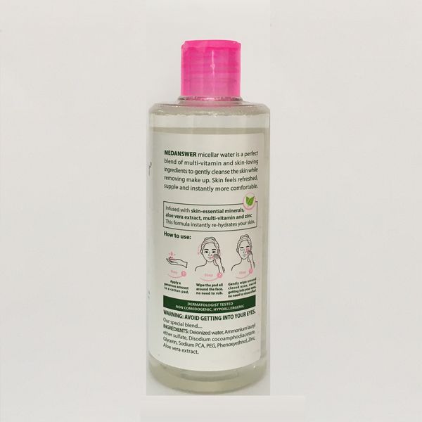 محلول پاککننده آرایش صورت مدانسر مدل میسلار واتر حجم 275 میلیلیتر