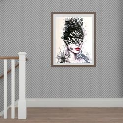 کاغذ دیواری طرح هندسی کد 6045