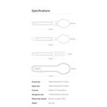 قاشق و چنگال سفری نکس تول مدل Titanium Tableware