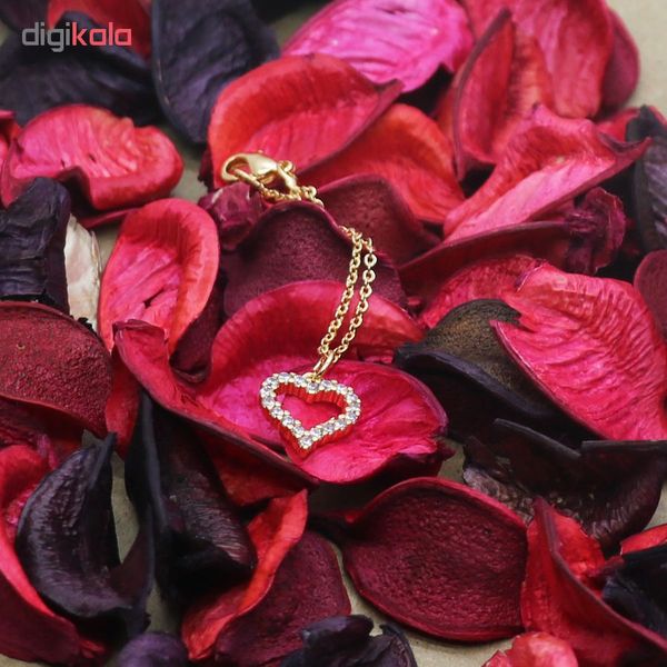 آویز ساعت زنانه طرح قلب کد fh5648