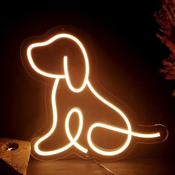 تابلو نئون مدل فلکسی طرح سگ کد G2