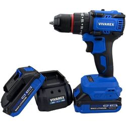 دریل شارژی ویوارکس مدل VR2010-BLX موتور براشلس 20 ولت با دو باتری