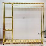 رگال لباس و کمد باز فلز و چوب مدل روشنک