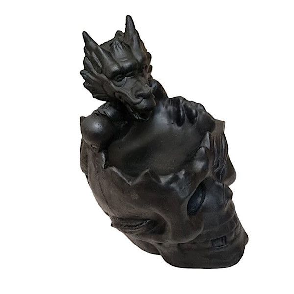 جای عود طرح جمجمه و اژدها مدل e1og