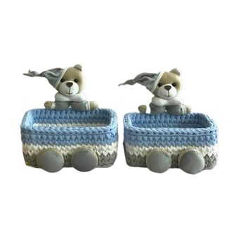 سبد قلاب بافی تریکو کد 57 مجموعه 2 عددی