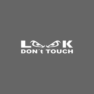 برچسب بدنه خودرو شیپرس طرح Dont Touch کد Sl001S