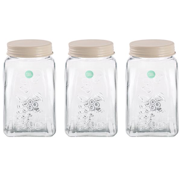 بانکه میس گلس مدل بهار نارنج1 کد C671 بسته 3 عددی