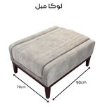 مبل ال 7 نفره لوکا مبل مدل نادیا به همراه پاف