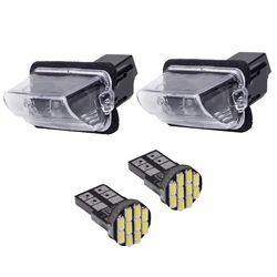 چراغ پلاک خودرو قطعه سازان کبیر مدل EK-207WHT-30990 مناسب برای پژو 207 به همراه لامپ مجموعه 4 عددی