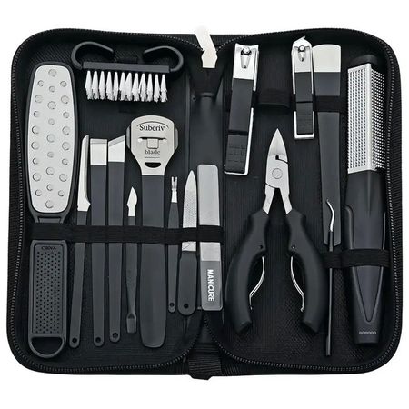 ست مانیکور و پدیکور پورودو مدل PDLFST8010BK بسته 16 عددی