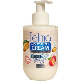 کرم مرطوب کننده و آبرسان تلما مدل Peach حجم 200 میلی لیتر