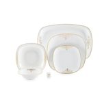 سرویس غذاخوری 98 پارچه چینی زرین ایران سری کواترو مدل مونت کارلو درجه یک