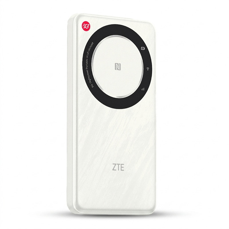 مودم جیبی 5G زد تی ای مدل U30 Air با باتری 4500 میلی‌آمپر ساعت، پشتیبانی از 10 کاربر همزمان، اتصال بی‌سیم Wi-Fi و درگاه USB Type