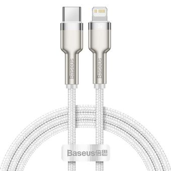 کابل تبدیل USB-C به لایتنینگ بیسوس مدل CATLJK-A02 Zinc Alloy PD20W طول 1 متر