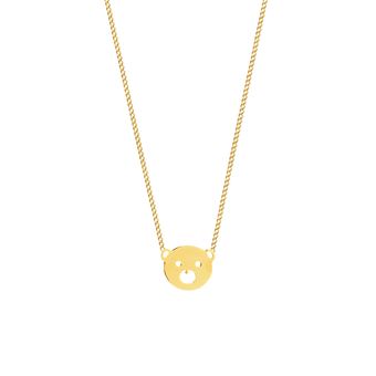 گردنبند طلا 18 عیار بچگانه گالری طلای مریم اکرمی مدل کارتیه و کوالا