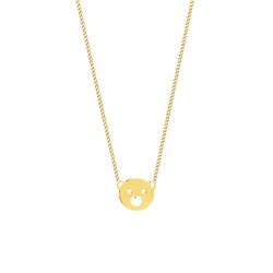 گردنبند طلا 18 عیار بچگانه گالری طلای مریم اکرمی مدل کارتیه و کوالا