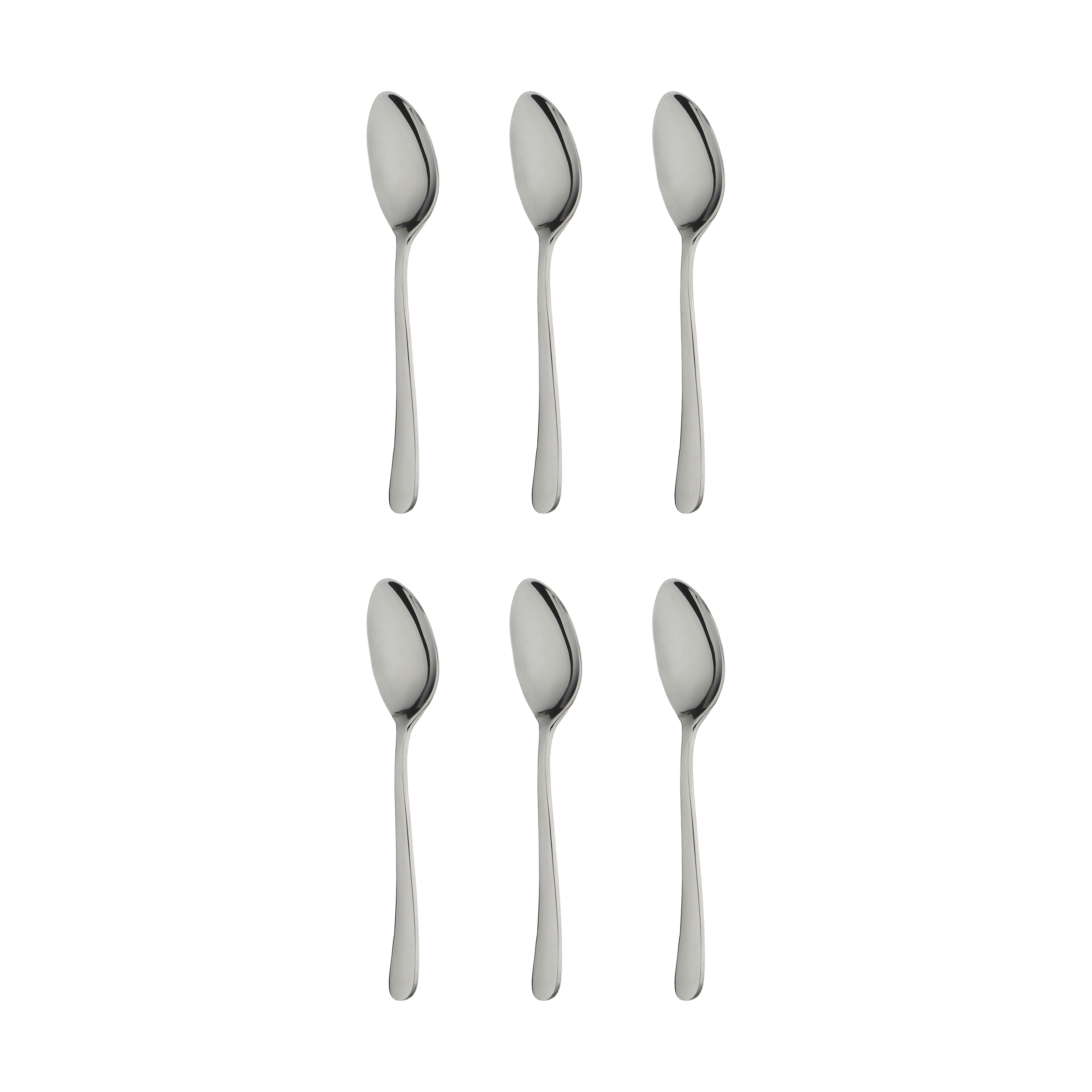 قاشق چای خوری صنایع استیل ایران مدل پارما مجموعه شش عددی*19