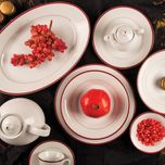 سرویس غذاخوری 108 پارچه چینی زرین ایران سری شهرزاد مدل سپینود درجه یک