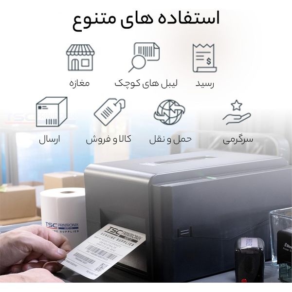 پرینتر لیبل زن حرارتی تی اس سی مدل TE200