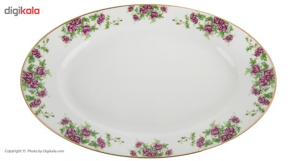 سرویس غذاخوری 102 پارچه چینی زرین ایران سری ایتالیا اف مدل Bidgol درجه عالی