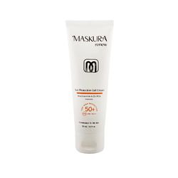 کرم ضد آفتاب بی رنگ ماسکورا SPF 50 مدل Niacinamide Zn PCA Prebiotic محافظ در برابر UVA و UVB مناسب برای پوست چرب حجم 50 میلیلیت