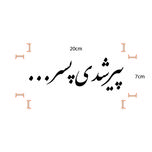 برچسب خودرو صفا طرح پیر شدی پسر