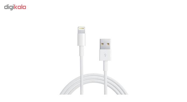 کابل USB به لایتنینگ اپل مدل MD818ZM/A A1480 سریال دار تایوان 2021 طول 1 متر (94 درصد اصلی E75 )