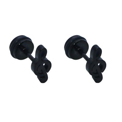 پیرسینگ گوش طرح نت موسیقی کد Ps05 بسته 2 عددی