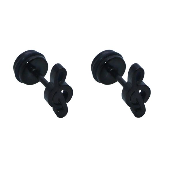 پیرسینگ گوش طرح نت موسیقی کد Ps05 بسته 2 عددی