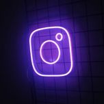 چراغ نئونی دیواری طرح اینستاگرام