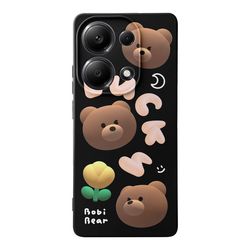کاور قاب گارد طرح خرس لوسی کد f9176 مناسب برای گوشی موبایل شیائومی Redmi Note 13 Pro 4g