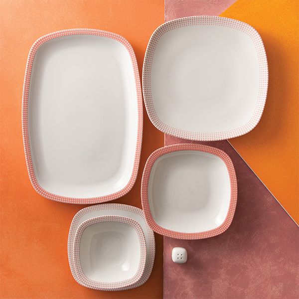 سرویس غذاخوری 27 پارچه 6 نفره چینی زرین ایران مدل Mon Belan