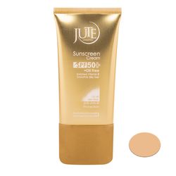 کرم ضد آفتاب رنگی ژوت، SPF 50، مناسب انواع پوست با تنالیته روشن و حجم 40 میلی‌لیتر، ضد آب، محافظت‌کننده در برابر اشعه‌های UVA و 