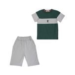 ست تی شرت و شلوارک پسرانه مدل MDSS-CH0656