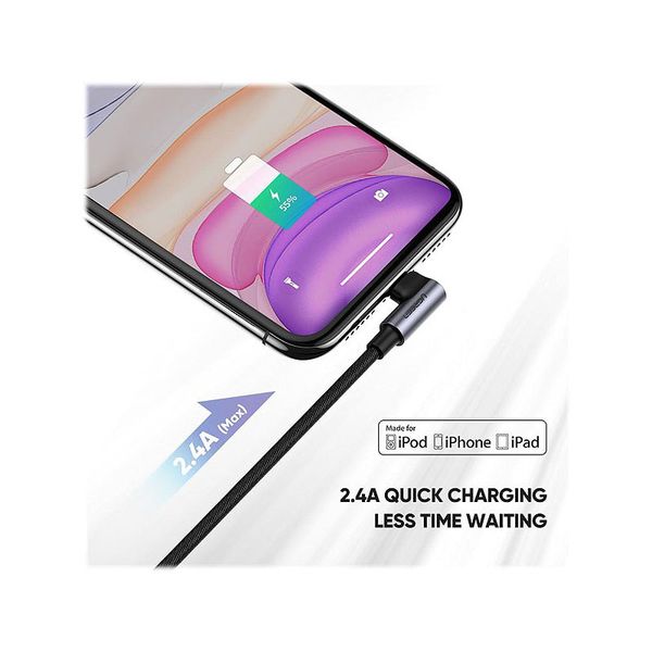 کابل تبدیل USB به لایتنینگ یوگرین مدل US299 طول 1 متر