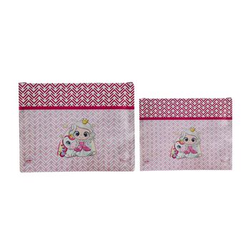 پوشه الیسا مدل زیپ دار طرح تک شاخ کد A5_A4 بسته 2 عددی