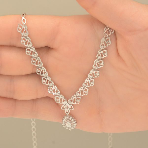 نیم ست طلا 18 عیار زنانه طلای مستجابی کد 006