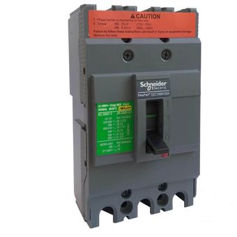 کلید اتوماتیک فیکس 100 آمپر اشنایدر مدل  EasyPact