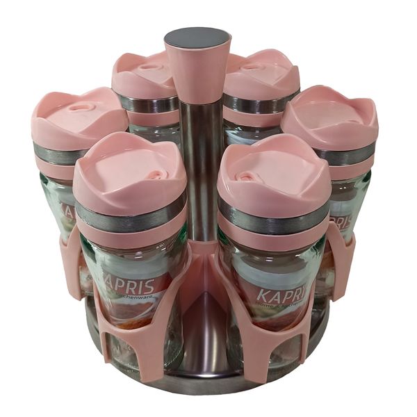 ست جا ادویه 7 پارچه کاپریس مدل فلورا کد G2