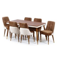 میز و صندلی ناهارخوری 6 نفره پیکاسو 10 روز کاری تحویل میگردد