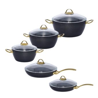 سرویس پخت و پز 10 پارچه ام جی اس مدل فورج BLACK