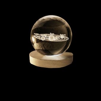 گوی  مدل چراغ خواب سه بعدی