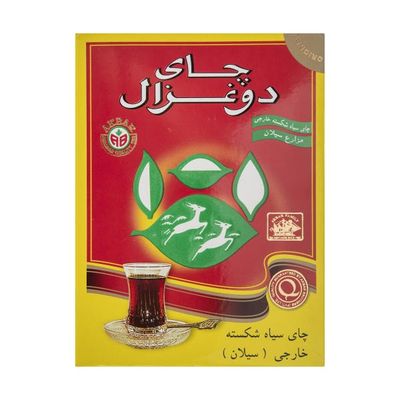 چای دو غزال ساده شیرنشان بسته 500 گرم